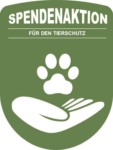 Tierschutz Spenden-Label